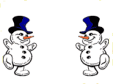 pupazzi di neve ballano.gif